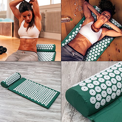 Silvan acupressure mat and pillow set for home, gym and more