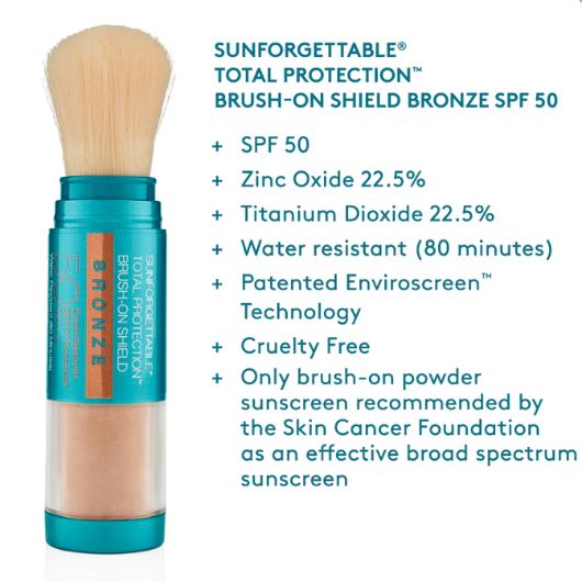 Colorescience Sunforgettable Total Protection Brush-On Shield BRONZE SPF 50