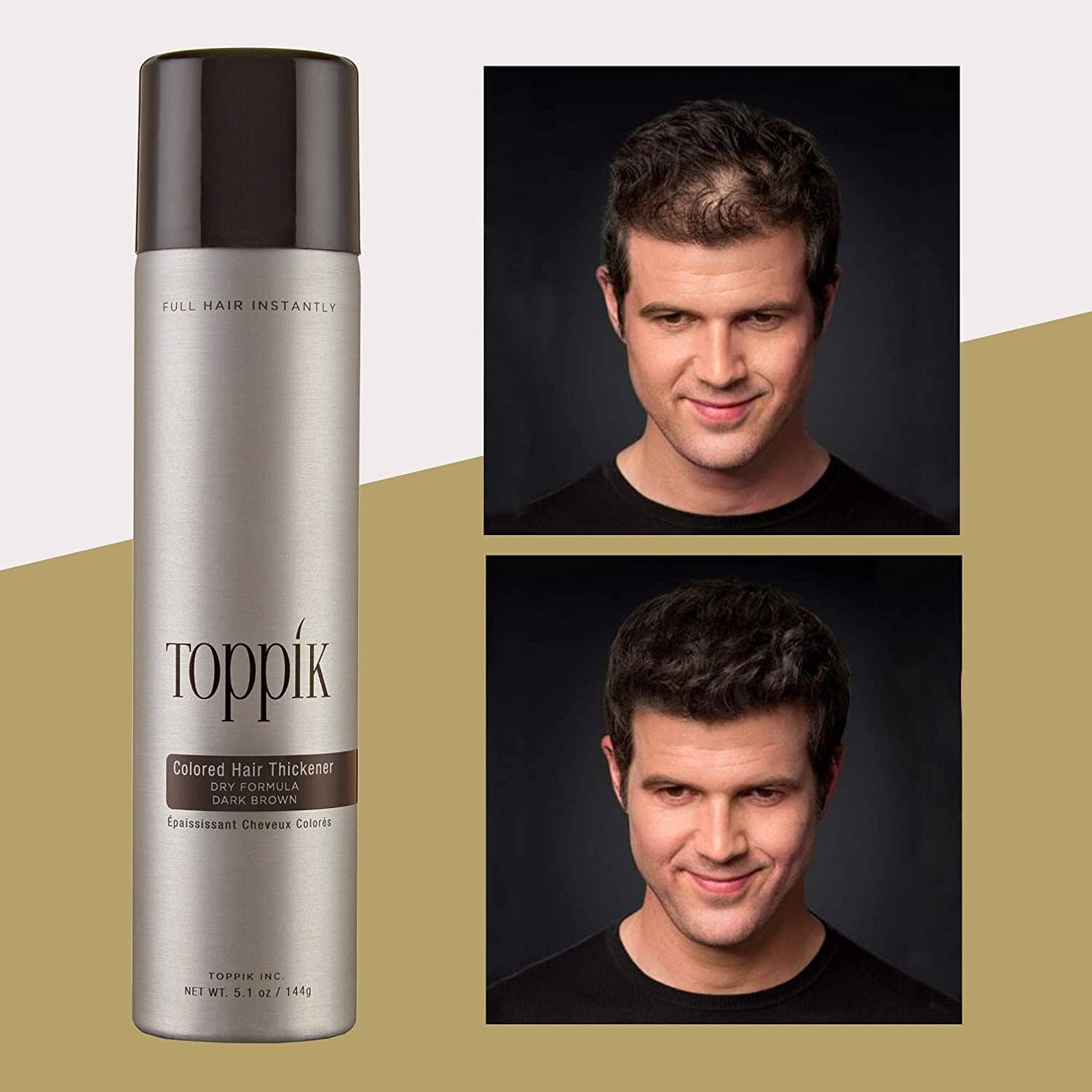 Toppik Colored Hair Thickener - DARK BROWN