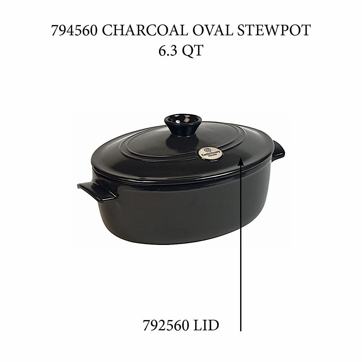 Oval Stewpot - Replacement Lid