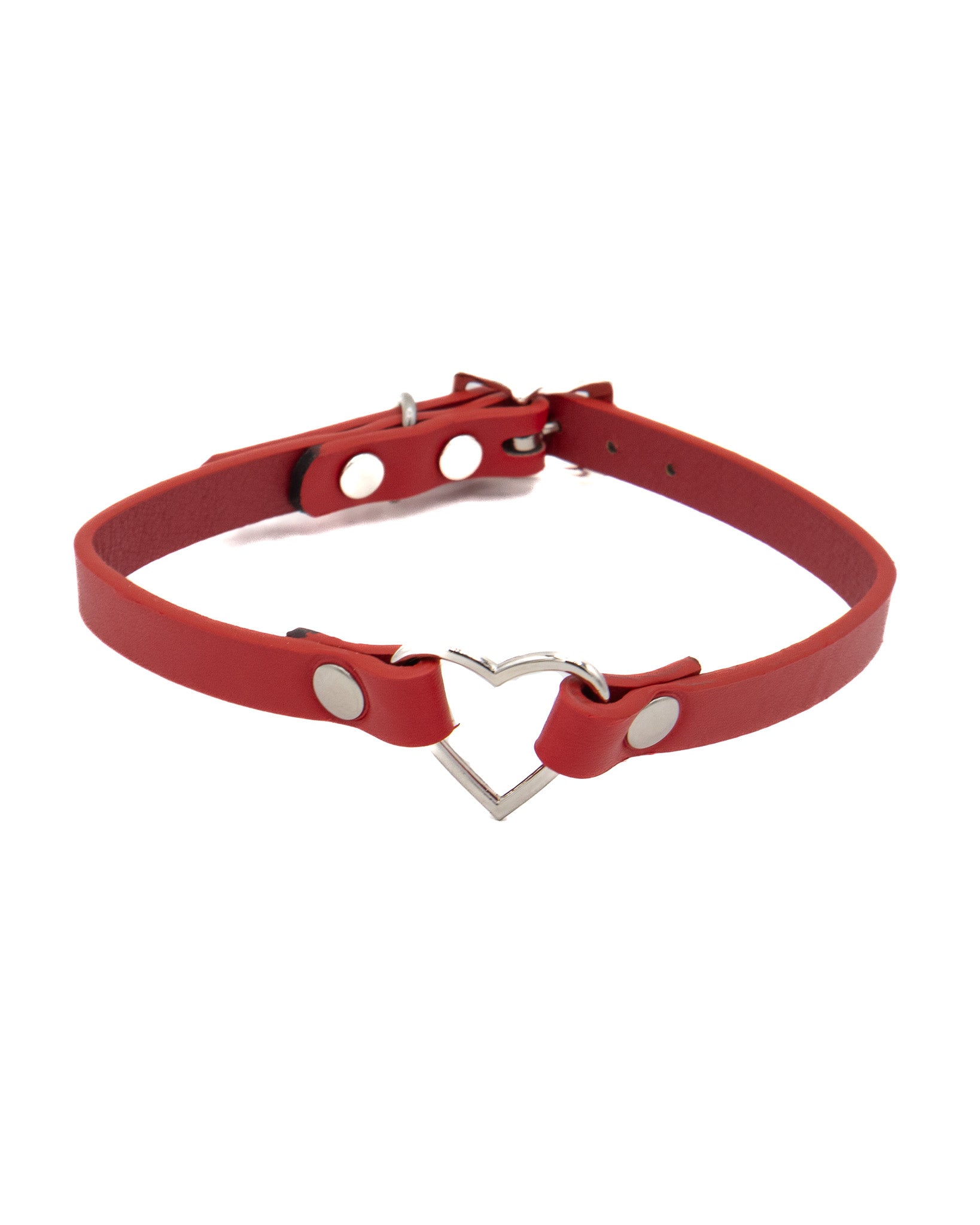 Mini Heart Choker- Red