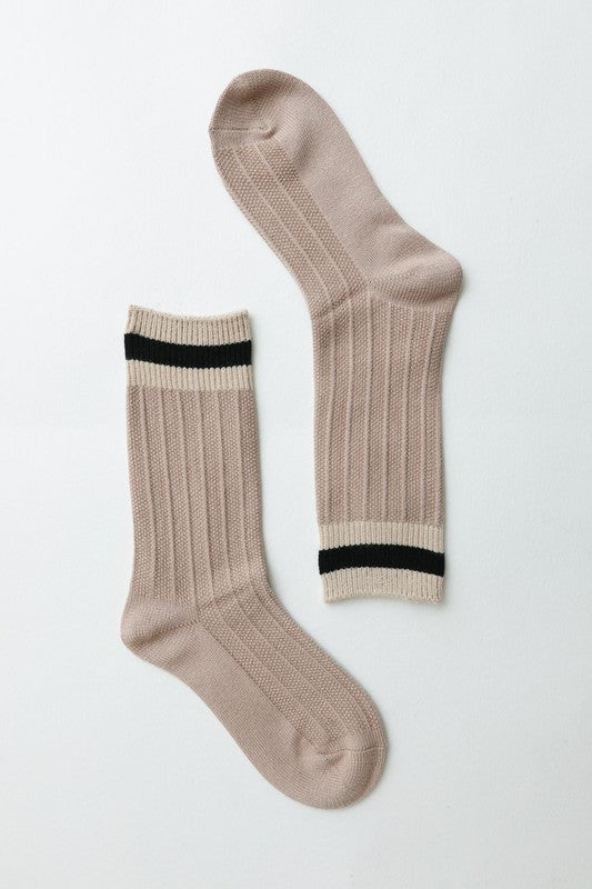 Leto Accessories Color Block Socks