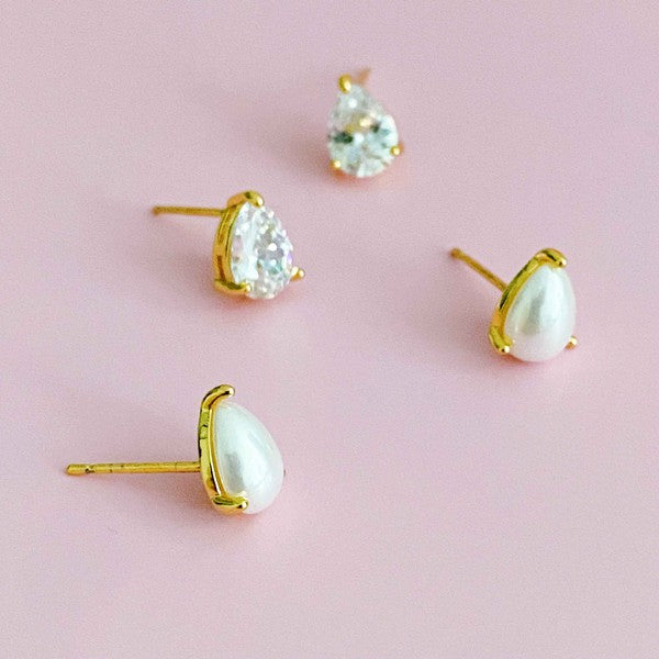 Ellison and Young So Classy Teardrop Stud Earrings