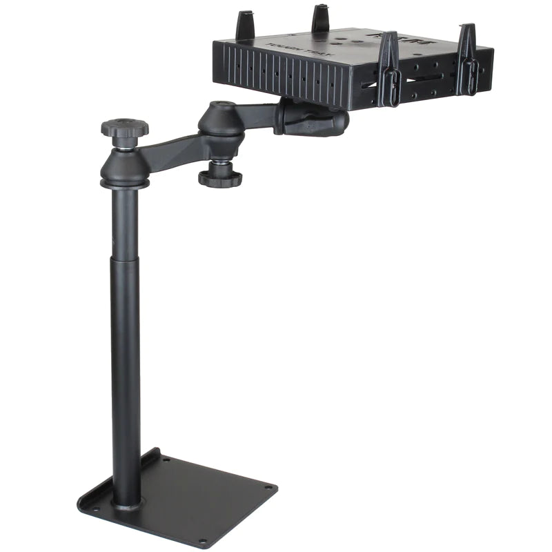 RAM? Universal Drill-Down Horizontal Laptop Mount with Flat Arms - RAM-VBD-125-SW1-FL