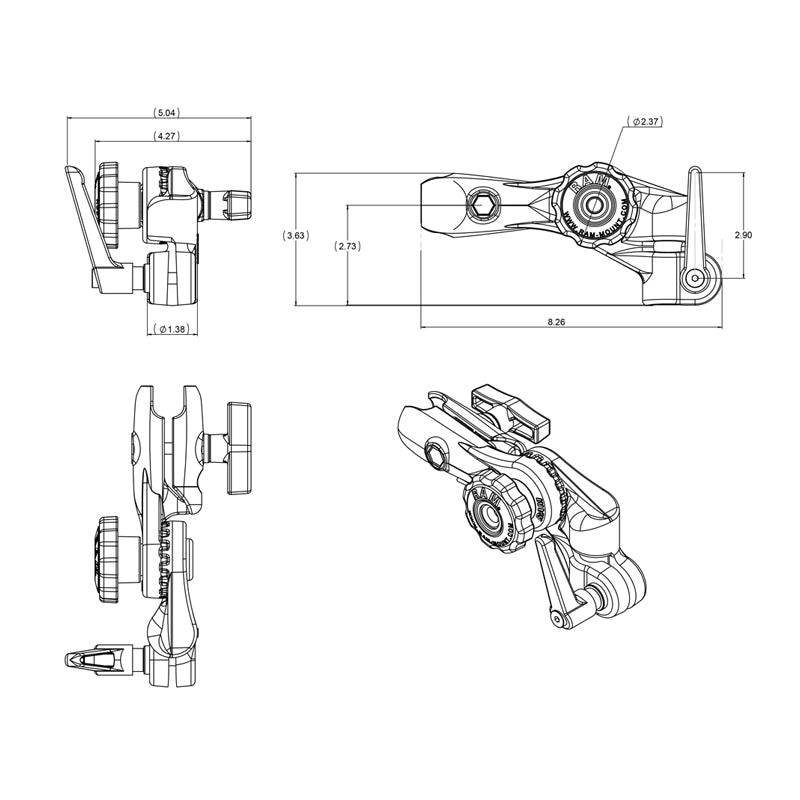 RAM? Ratchet & Swing Arm with 1/2