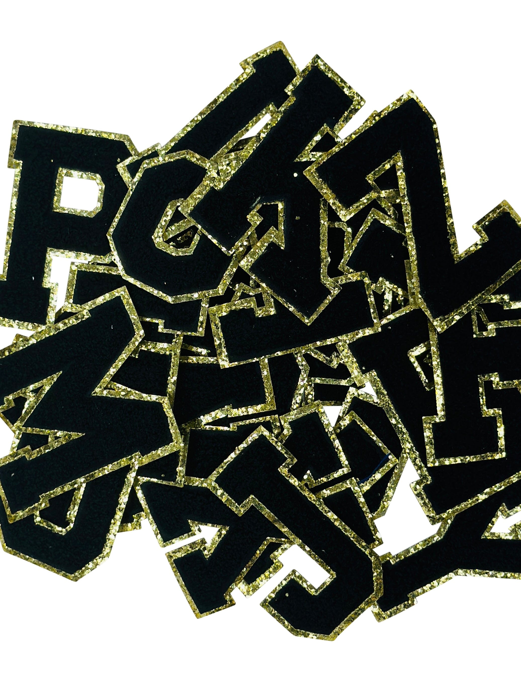 CP1095 -  Black with Gold Chenille Letters