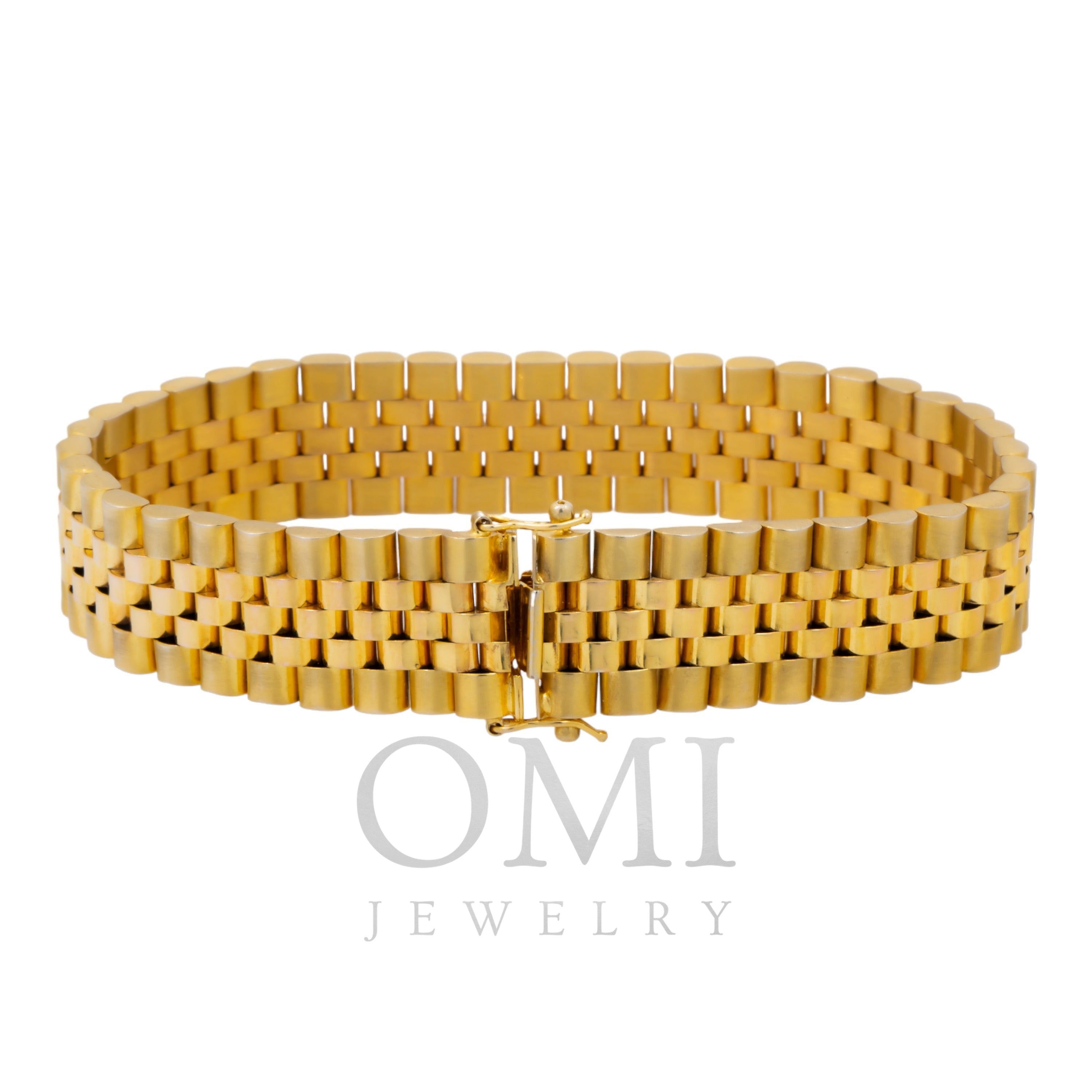 10K GOLD SOLID 17MM FANCY JUBILEE BRACELET