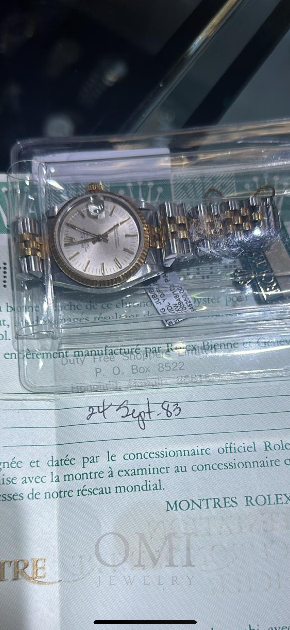 PPL AD - Rolex 6827 31mm with papers