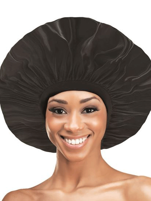 Organic SUPER JUMBO Satin Sleep Cap - 897 BLK