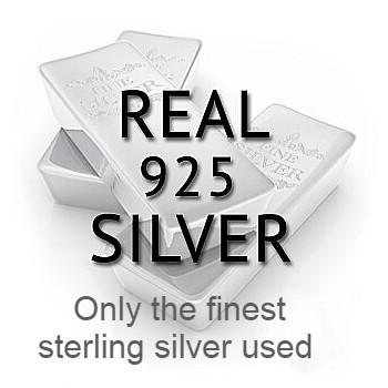 Sterling Silver Quarter Carat Square Cubic Zirconia Pendant