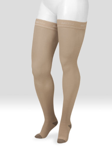 Juzo Soft Silver Thigh High, 30-40 mmHg, Silicone Band (2062AGFFSB)