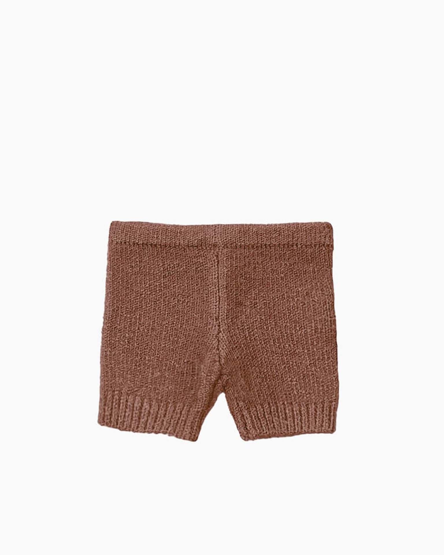 vito knit shorts in caramel
