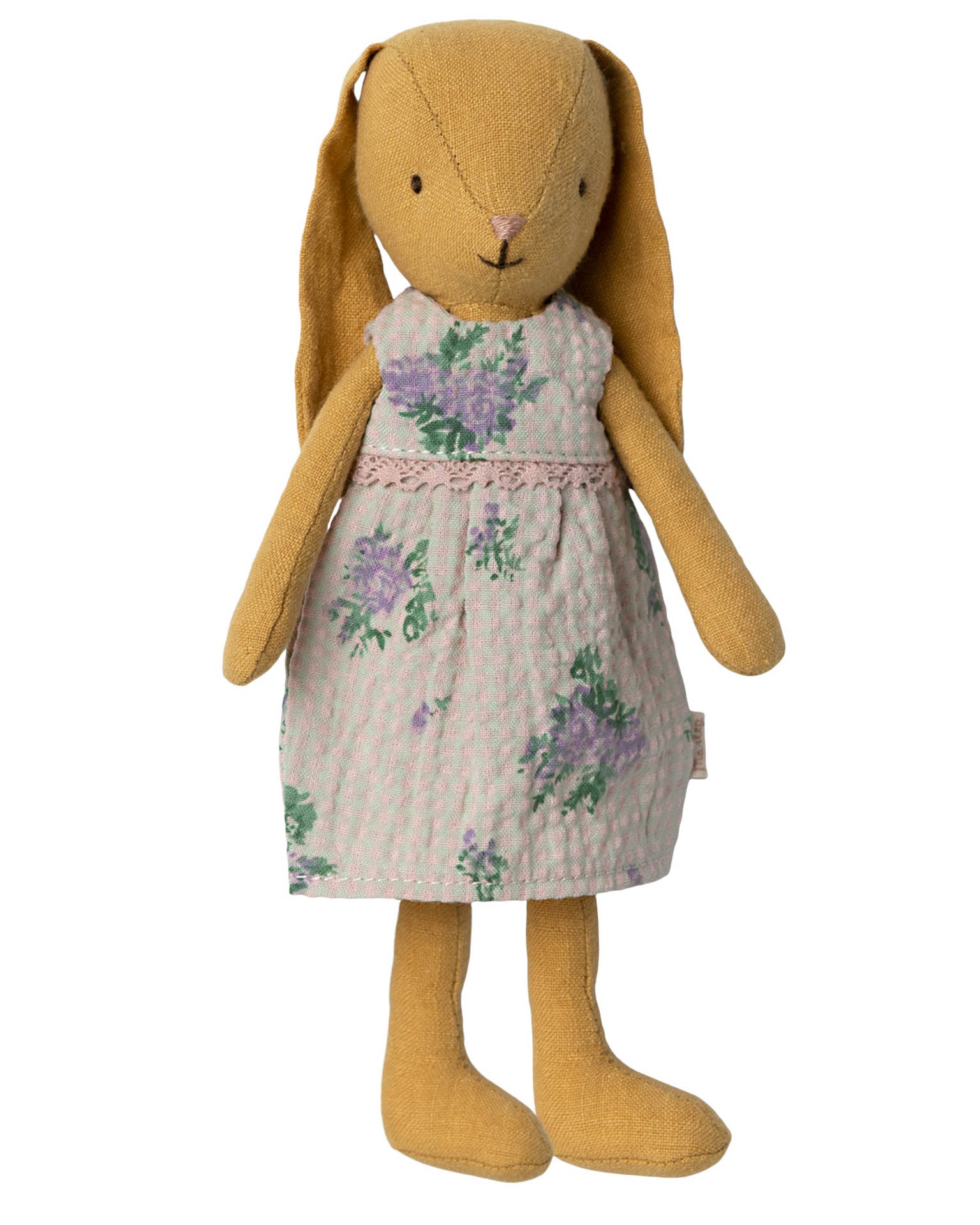 size 1 bunny in dusty yellow dress