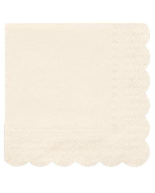 simply eco small napkins in cream