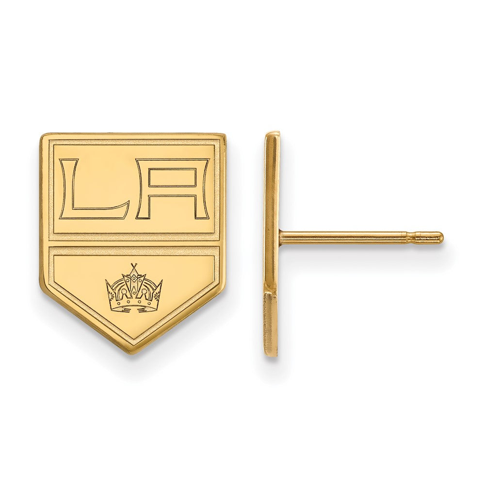 10k Yellow Gold NHL Los Angeles Kings Small Post Earrings