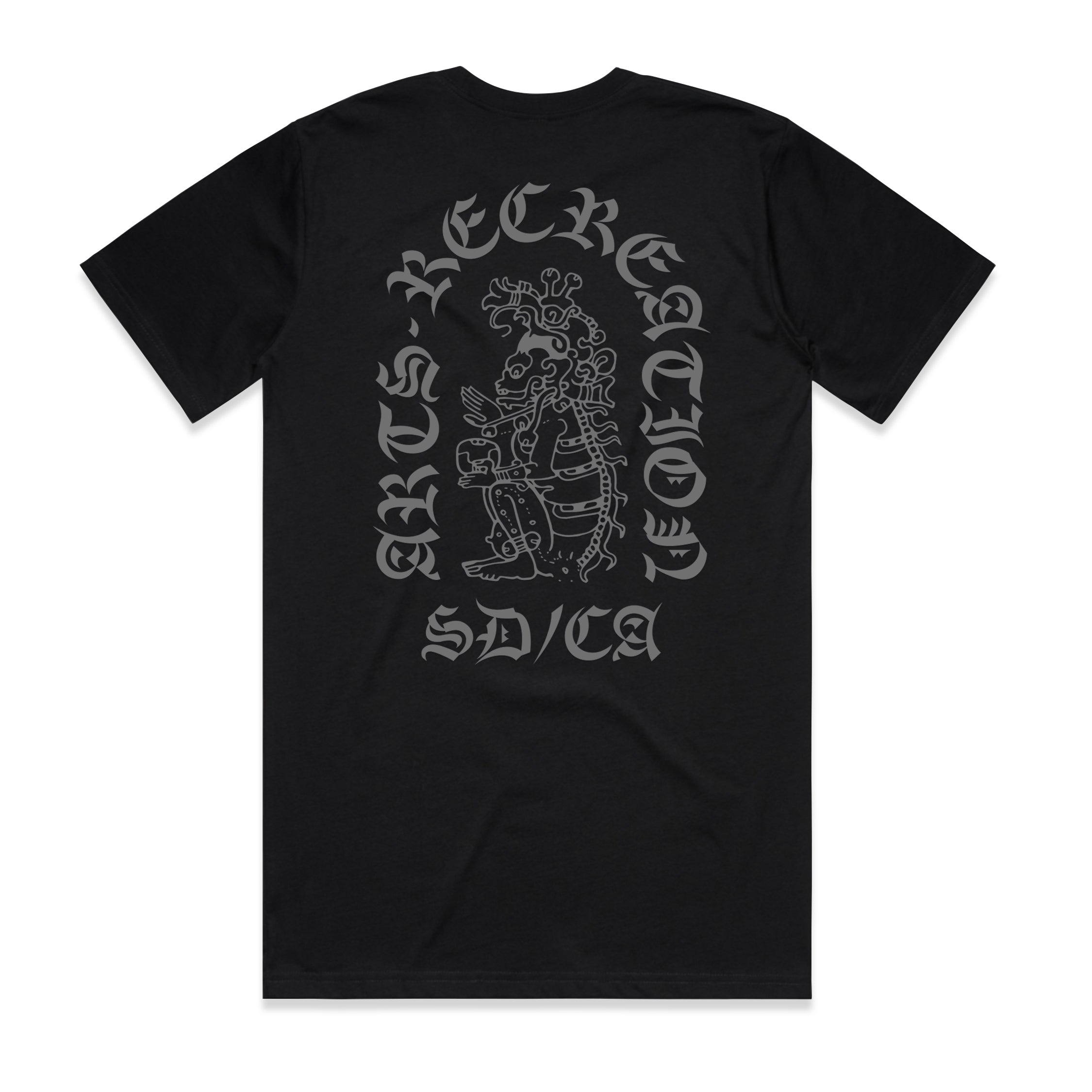 Arts-Rec Aztec Tee - Black/Grey