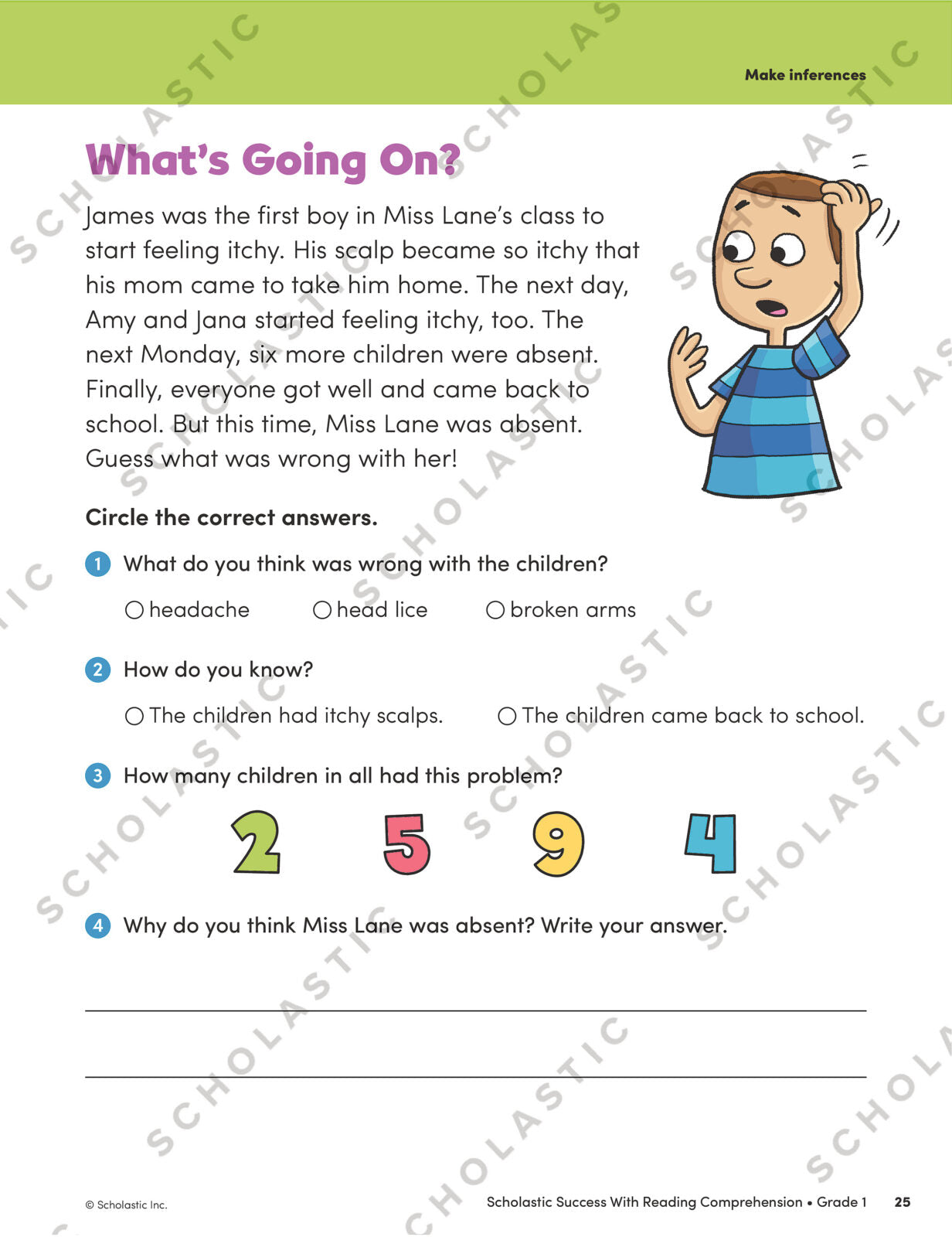 Scholastic Success Reading Grade 1 Comprehension