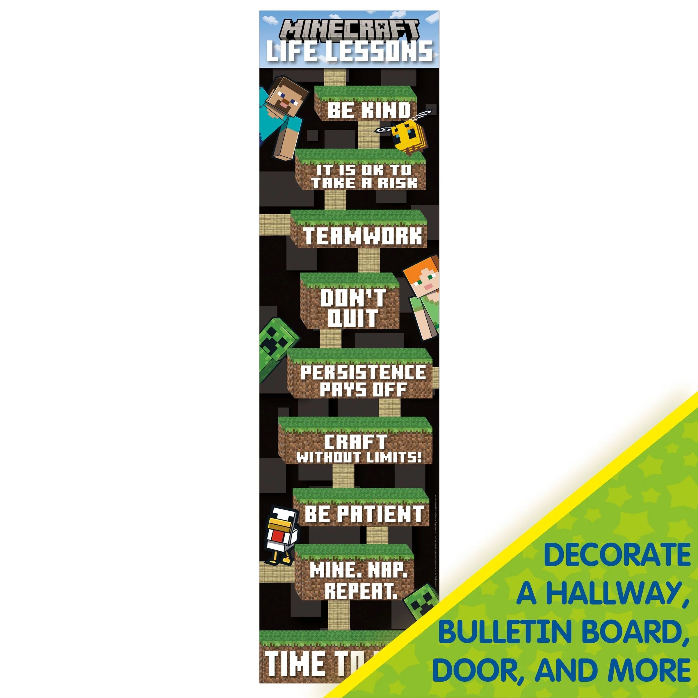 Minecraft Life Lessons Banner