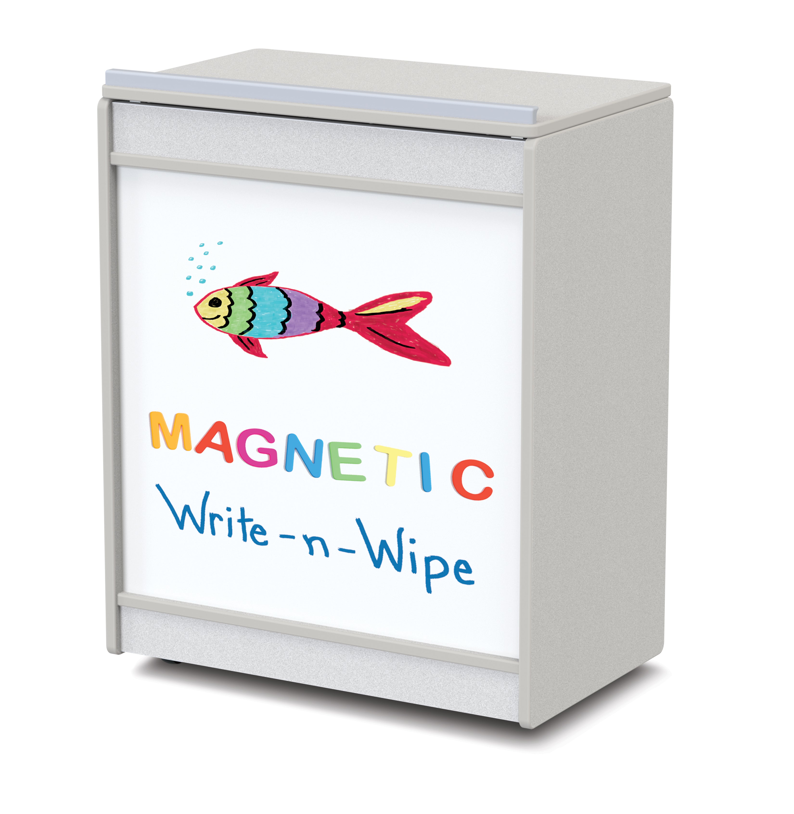 Rainbow Accents? Big Book Easel - Magnetic Write-n-Wipe  - Gray