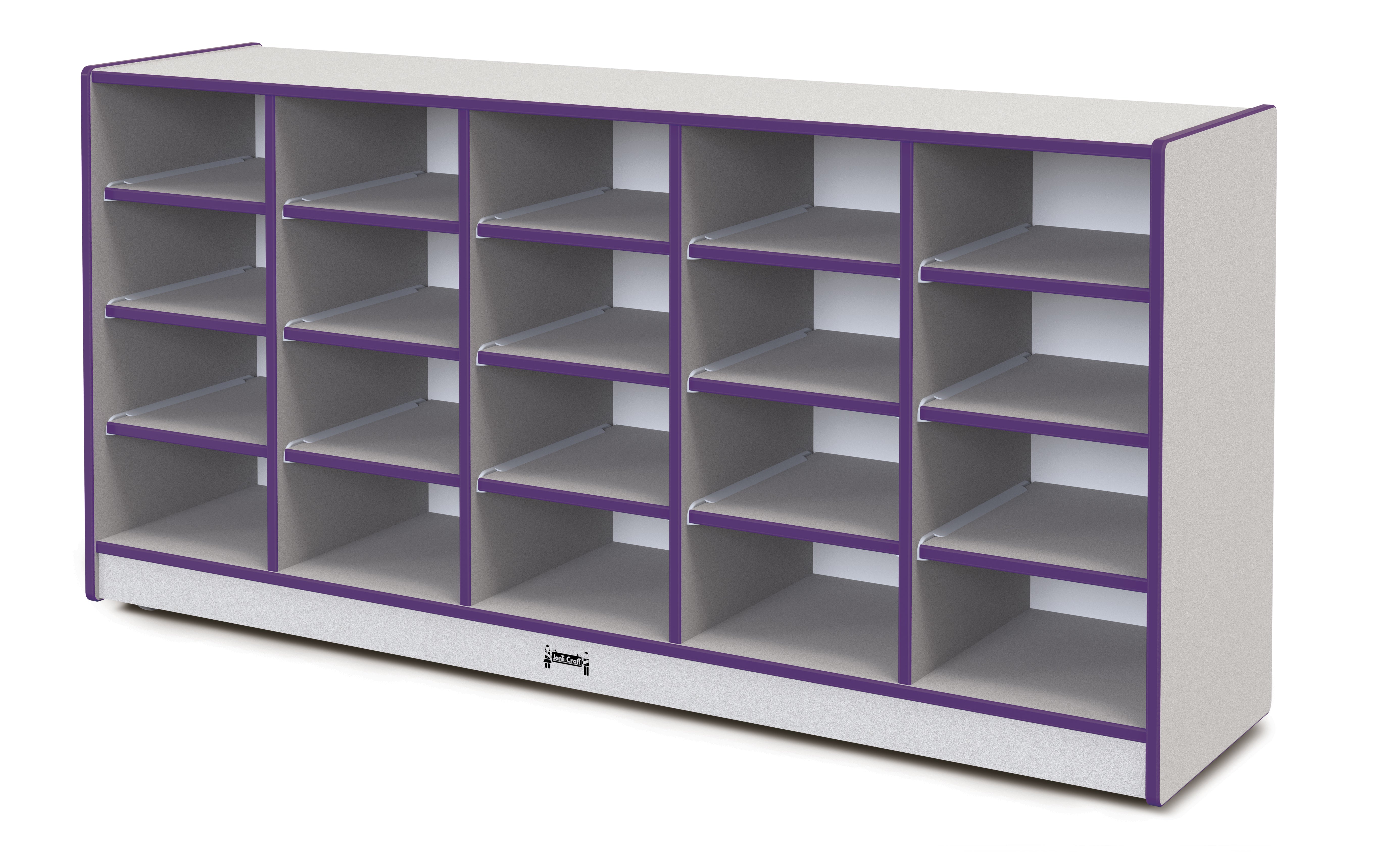 Rainbow Accents? 20 Tub Mobile Storage - with Tubs - Purple