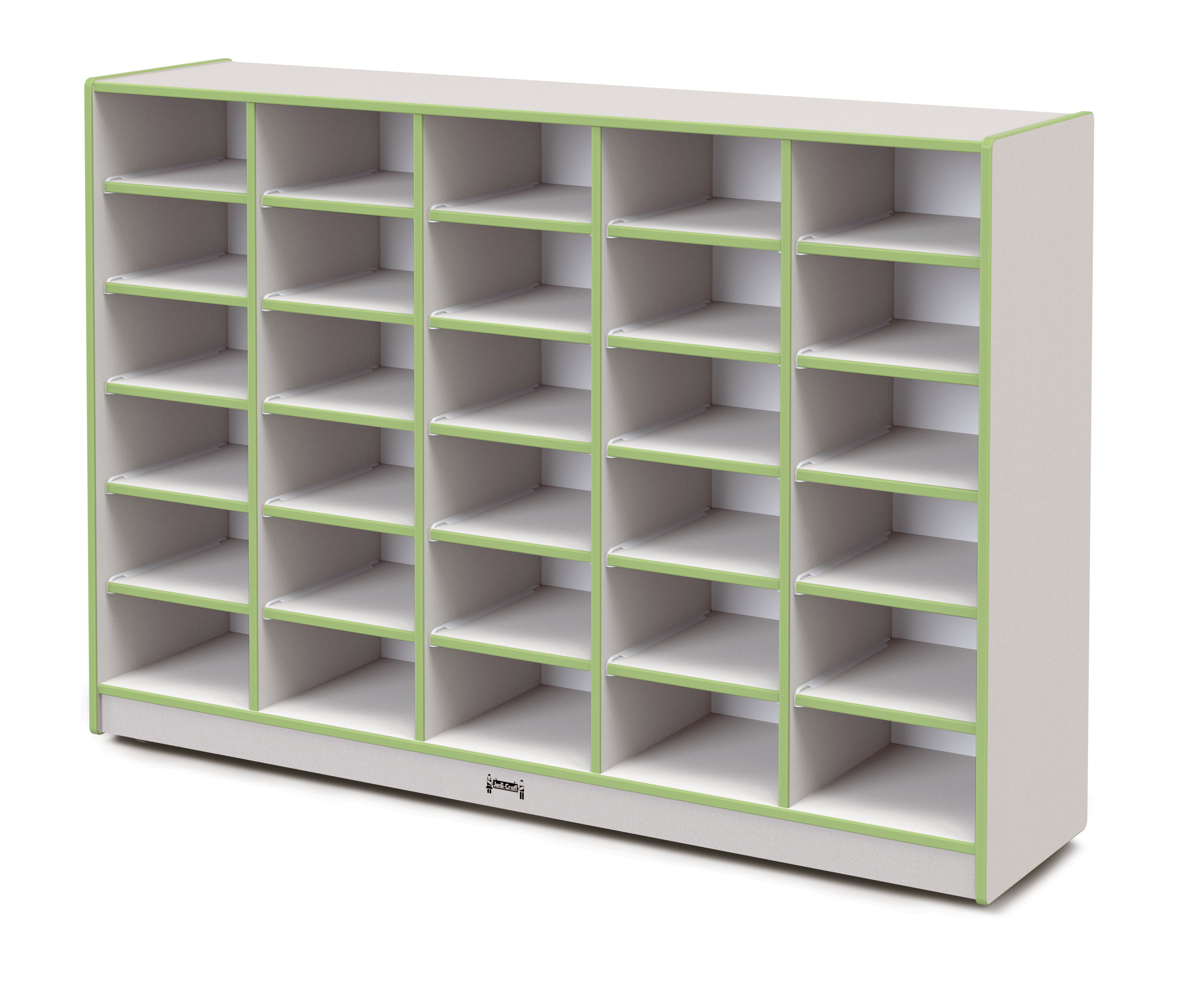 Rainbow Accents? 30 Tub Mobile Storage - without Tubs - Key Lime Green