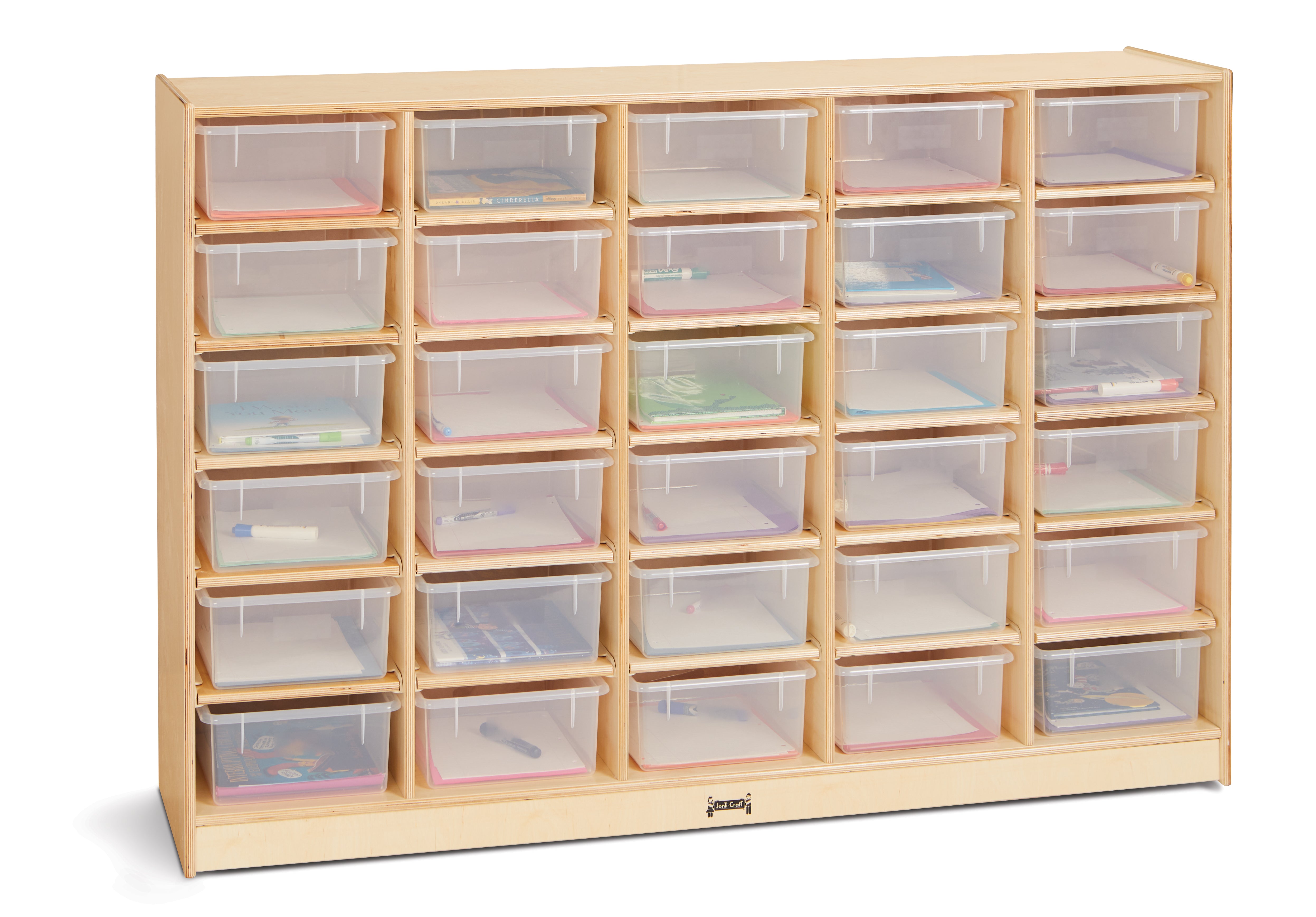 Jonti-Craft? 30 Tub Mobile Storage - with Clear Tubs