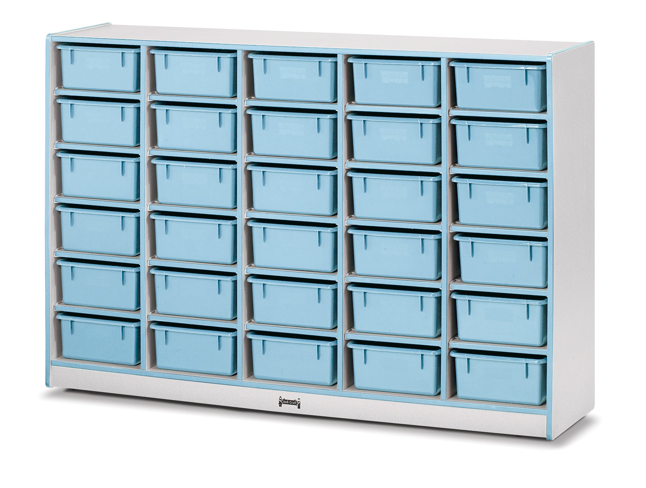Rainbow Accents? 30 Tub Mobile Storage - without Tubs - Coastal Blue