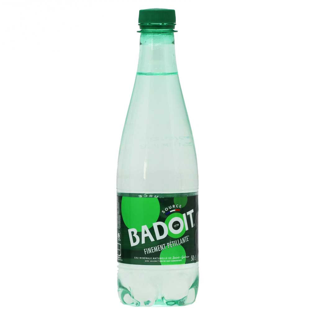 Badoit - Sparkling Mineral Water, 50cl (16.9 fl oz) Plastic Bottle