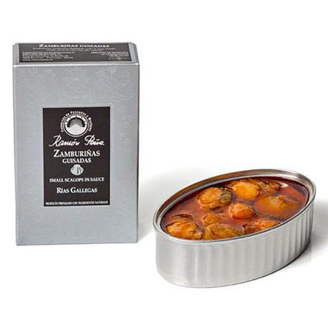 Ramon Pena - Small Scallops in Sauce *Silver Line*, 110g Tin