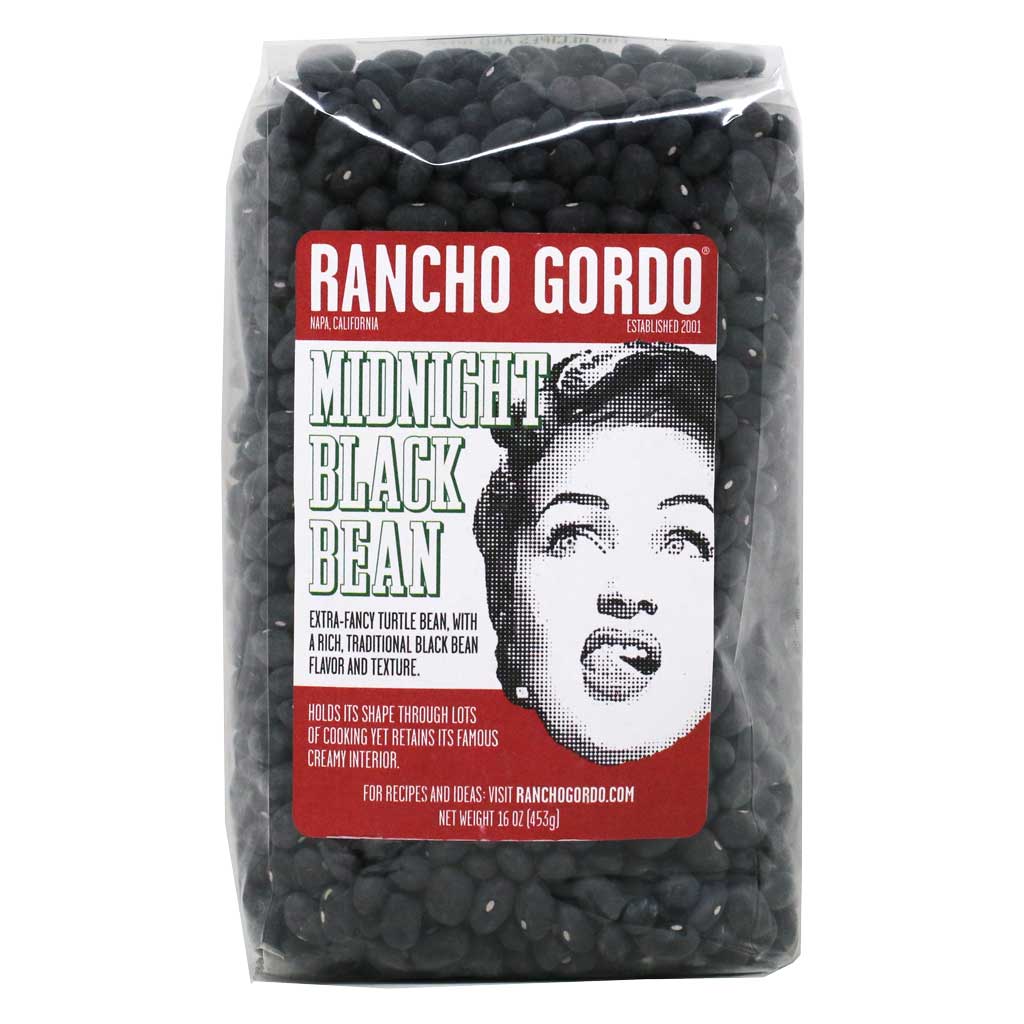 Rancho Gordo - Midnight Black Bean, 1Lb